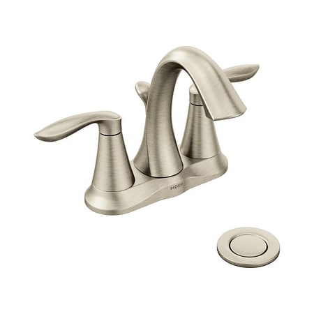 MOEN Two-Handle Bathroom Faucet Brushed Nickel 6410BN